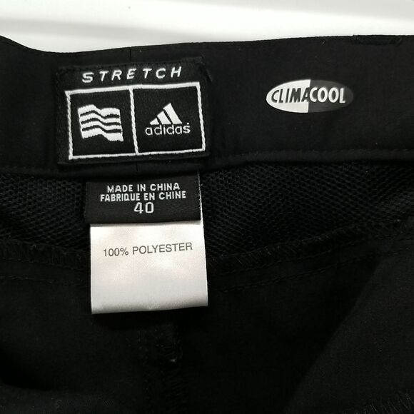Adidas Pants Men's Size 40  Black Workout Exercise Gym Golf Pockets Athleisure - Picture 7 of 11